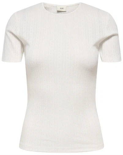 JDY - JDYSalsa Mia O-Neck Top - Cloud Dancer